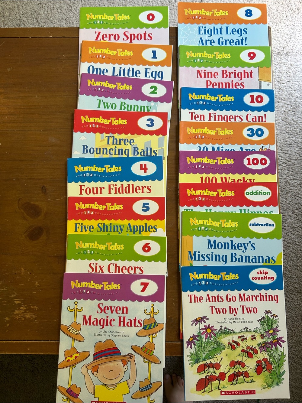 Bundle of 16 Scholastic Number Tales books-ages 4-6